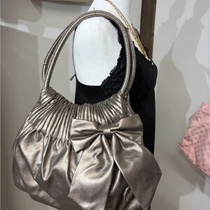 American Eagle Metallic Bow Accent Women's Purse
